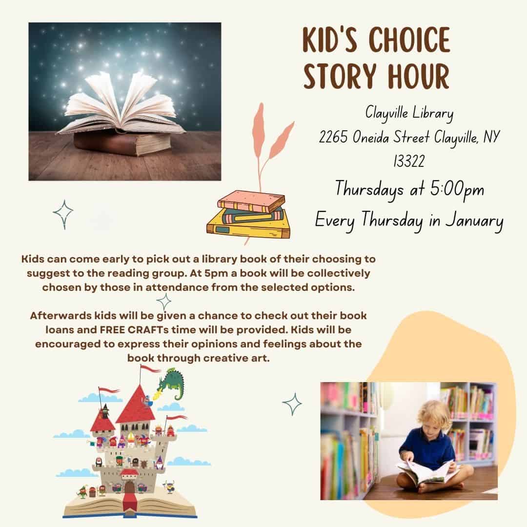 CHILDREN’S PROGRAMS Clayville Library Association