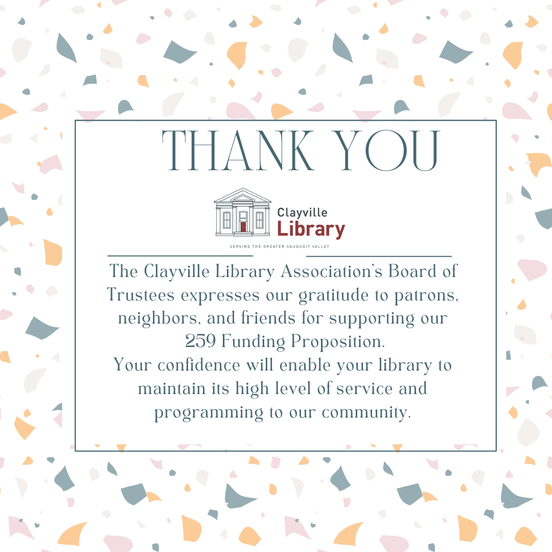 Clayville Library Association Library site